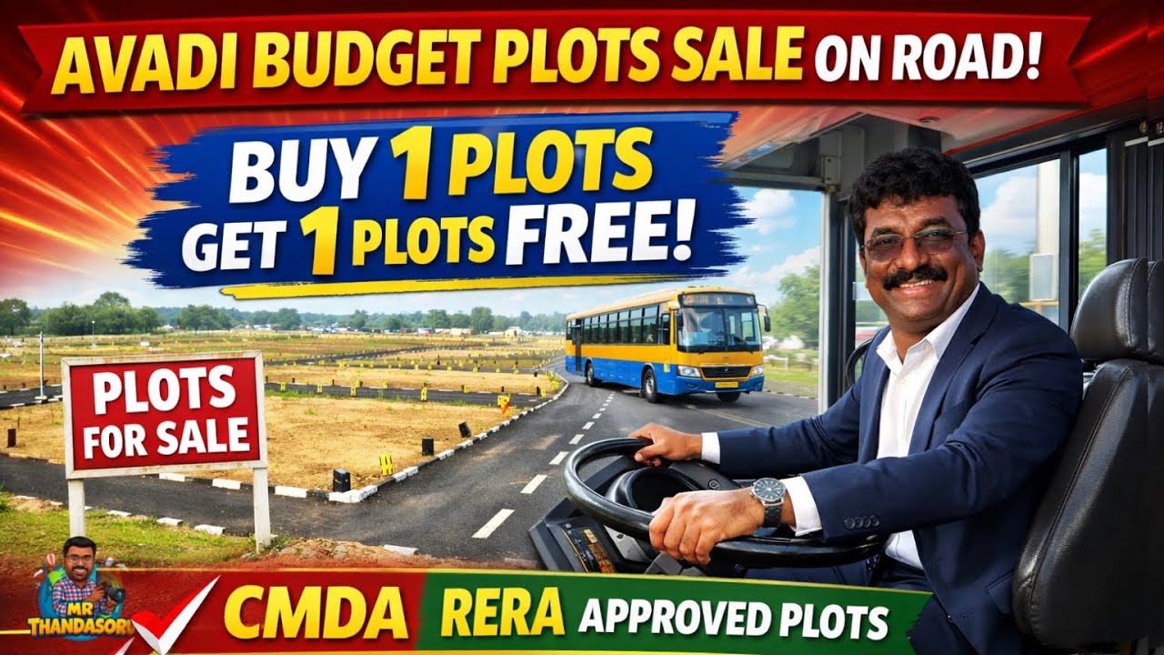 Avadi Budget Plots Sale🔥 Buy 1 Get 1 FREE | Road Facing Property Deal! | Double Plot Offer Explained