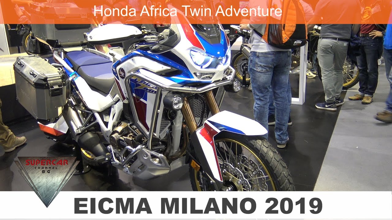 2020 Honda Africa twin Adventure in Blue Walkaround at EICMA 2019 Fiera Milano Rho Italy