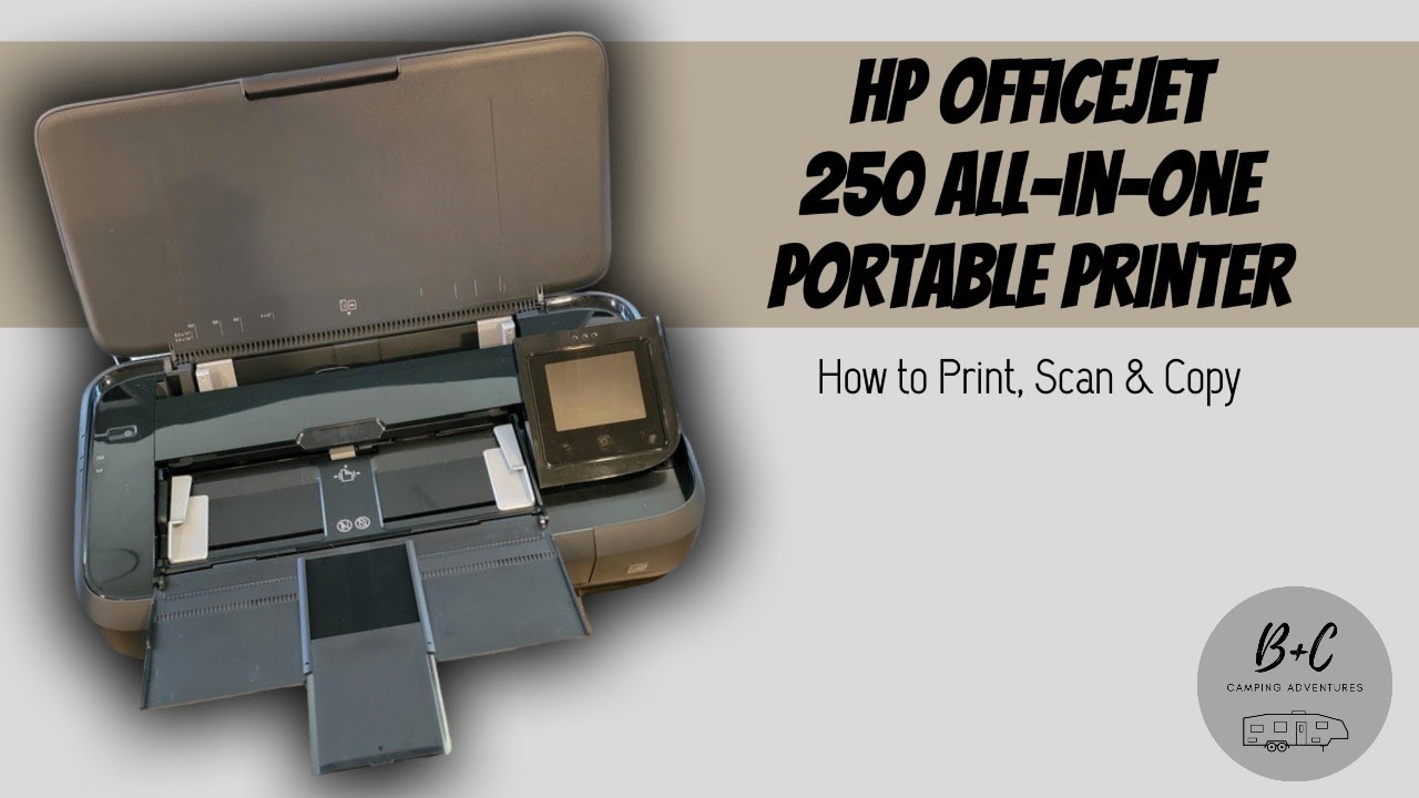 HP OfficeJet 250 All-in-One Portable Printer | How to Print, Scan & Copy