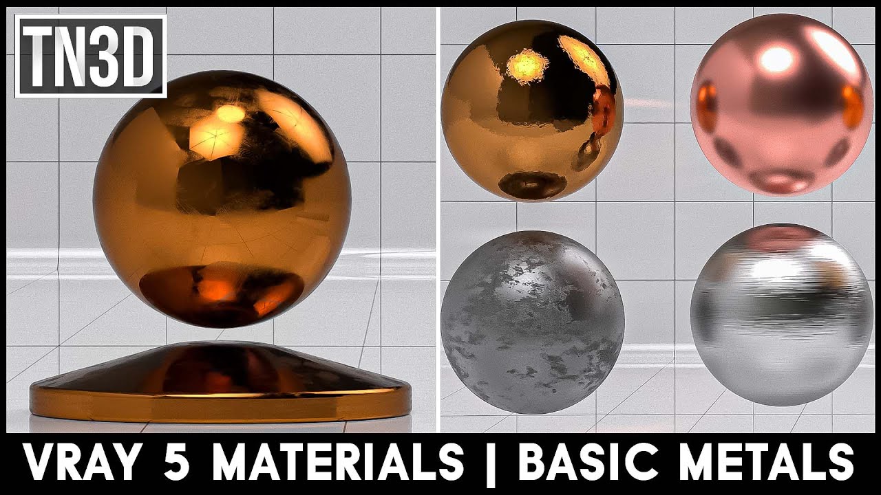 V-ray 5 для SketchUp Material: как создать реалистичные материалы Vray | Basic Metal