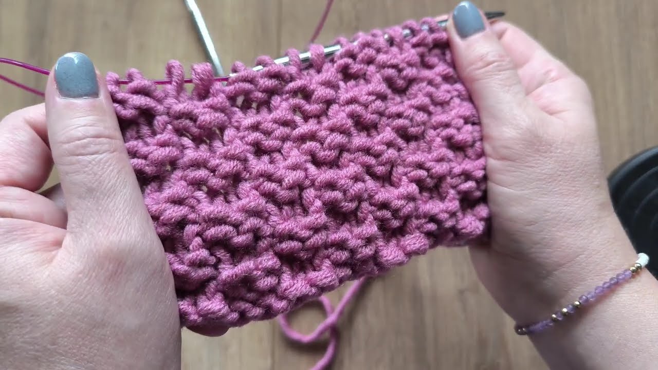 #9 Ścieg ryżowy 2x2 / Slow knitting 