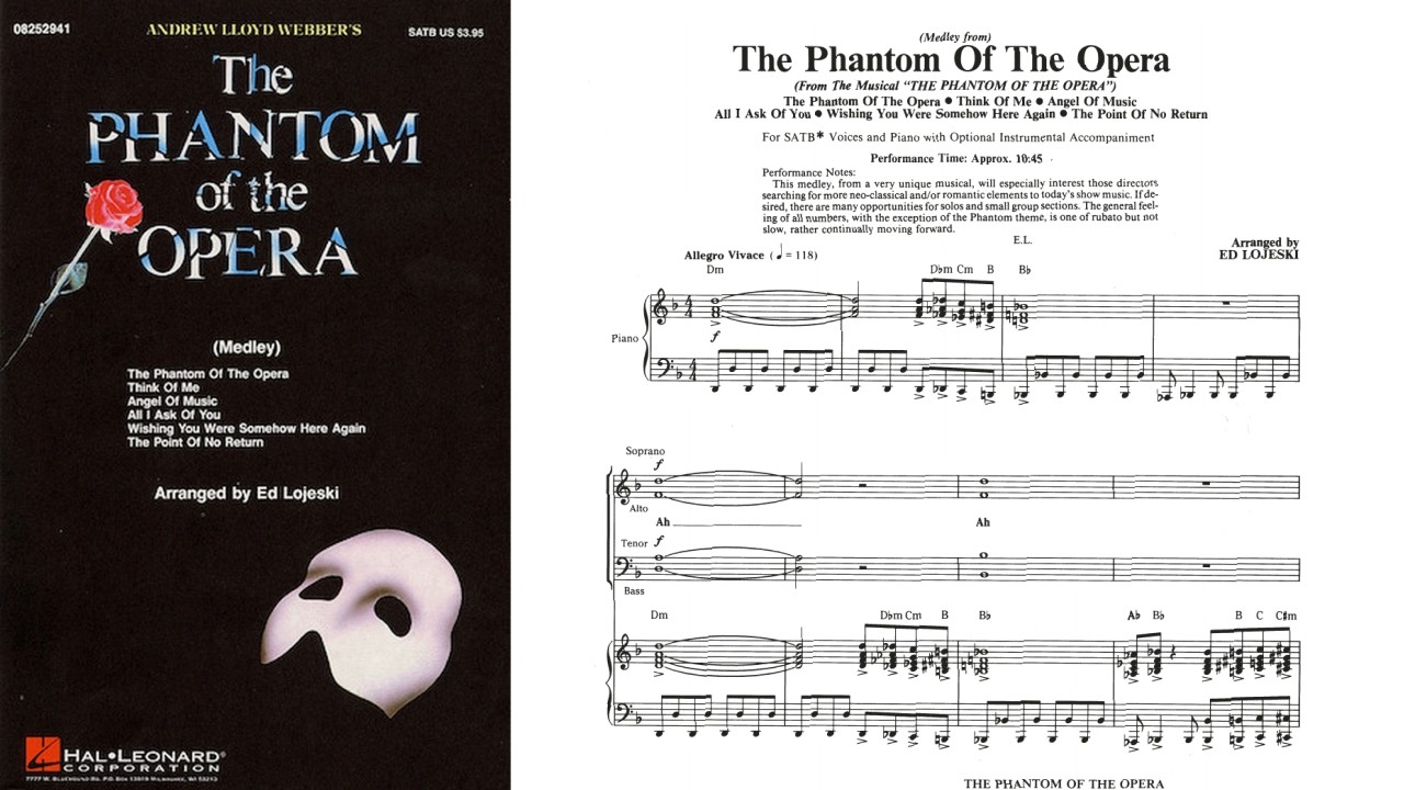 The Phantom of the Opera (Medley) | SATB Choir | Arr. Ed Lojeski