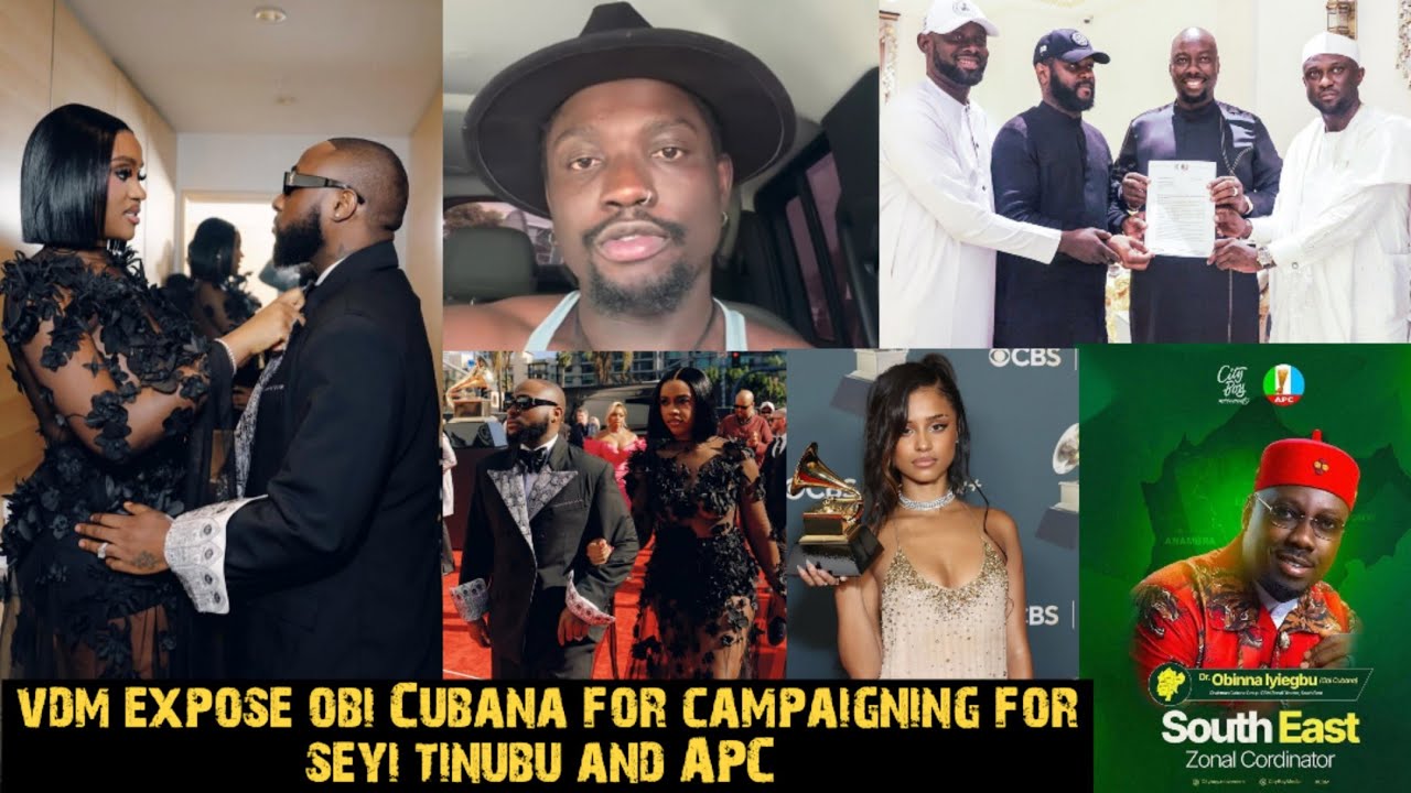 VDM EXPOSES OBI CUBANA & SEYI TINUBU 😱;CHIOMA FINALLY REACTS TO DAVIDO’S GRAMMY AWARD LOSS TO TYLA!