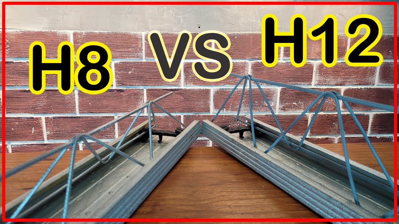 LAJE TRELIÇADA H8 e H12 - QUAL A DIFERENÇA?