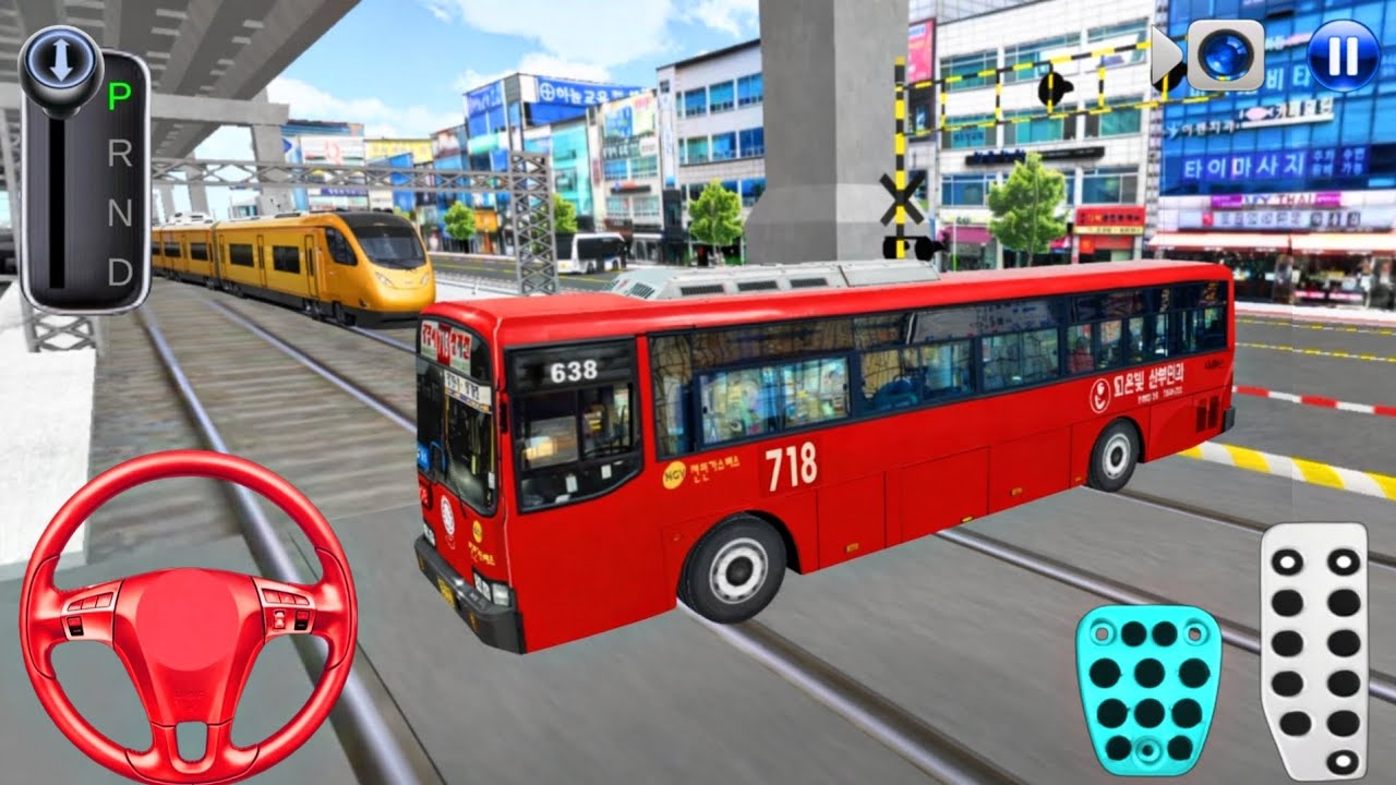 🎮 3D Driving Class | Bus vs Train Challenge 🚍🚆 | Ultra Realistic City Driving Gameplay 2026