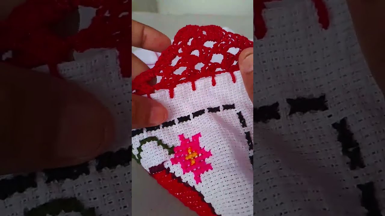 Hacompañame hacer una linda puntilla fazil para servilletas paso a paso Sara Vazquez servilletas ❤️