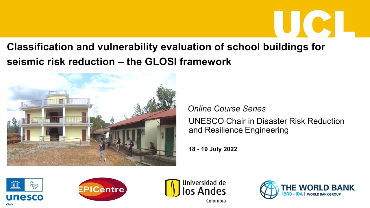 Vulnerability evaluation of school buildings for seismic risk reduction–the GLOSI framework (DAY 2)