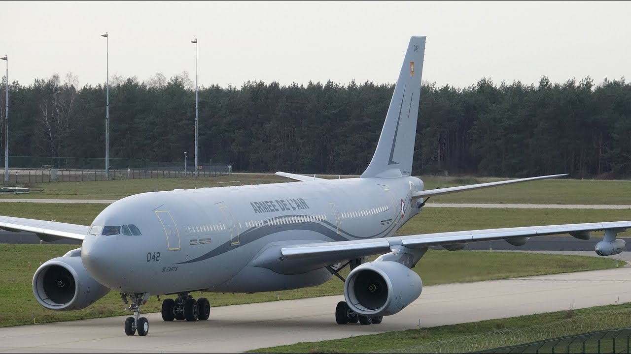 (4K) French Air Force Airbus A330MRTT at Eindhoven Airport (DutchPlaneSpotter)
