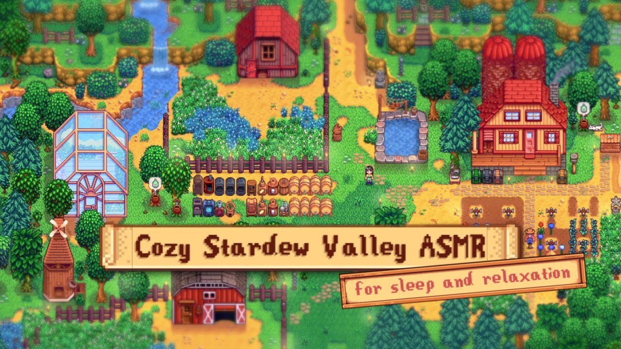 An Hour of Cozy Stardew ASMR ✨ Tingly Whispers, Game Sounds & Spring Music