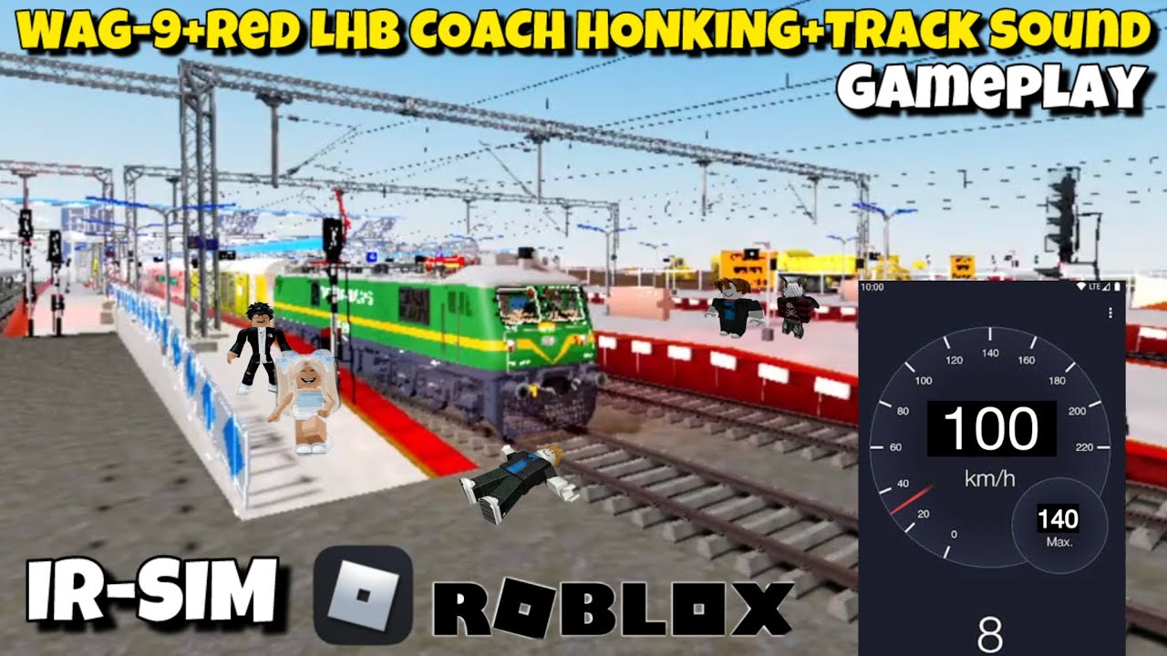 IR-SIM | Wag-9+Red LHB Coach Honking+Track Sound Gameplay 