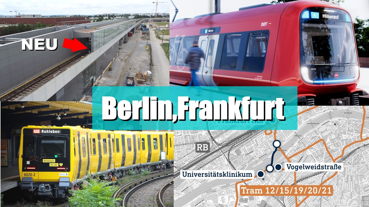 NEWS: Frankfurt Plant MASSIVEN ÖPNV Ausbau, NEUE U-Bahn Station in Wien