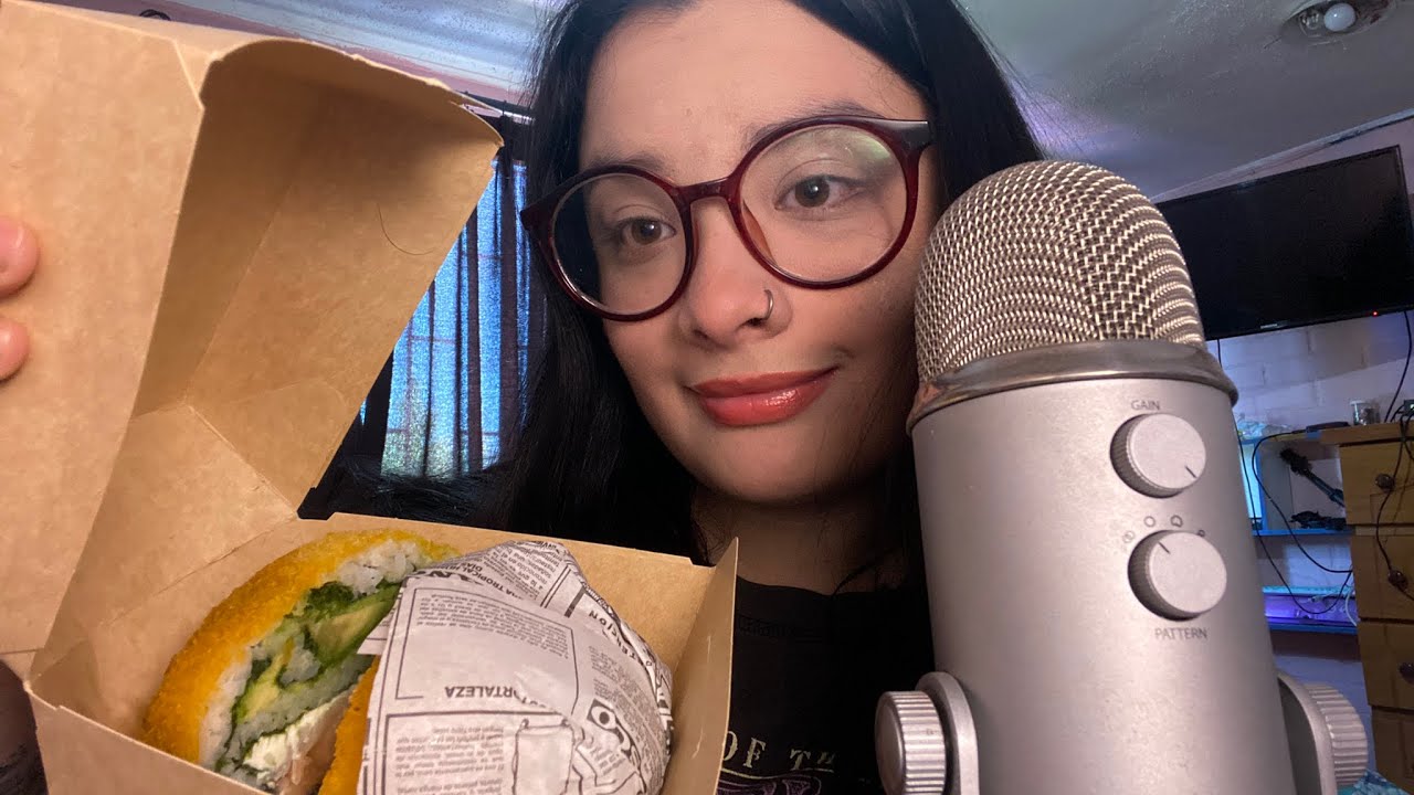 ASMR COMIENDO SUSHI BURGER POR PRIMERA VEZ