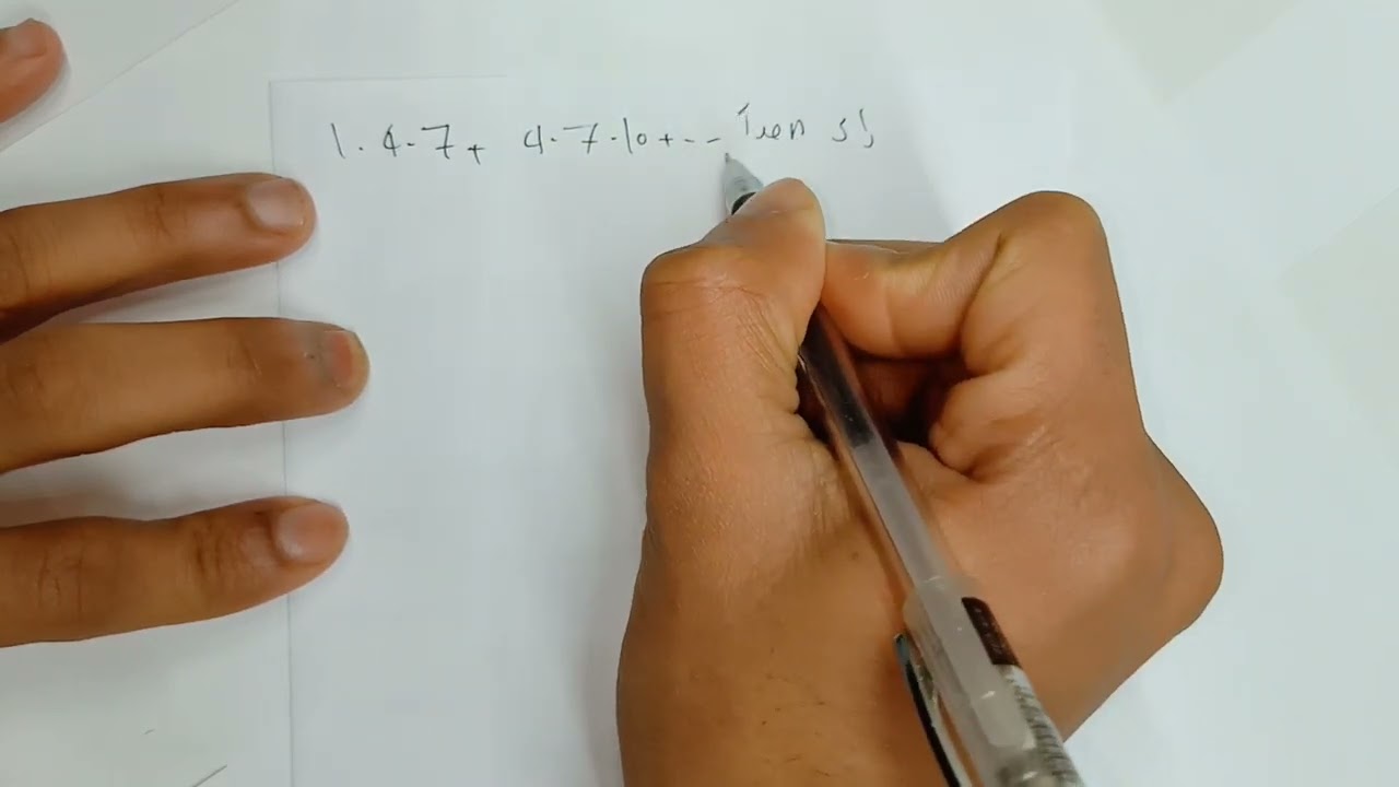 الجبر .. المتسلسلات ( جمع المتسلسلات )باستخدام طريقة الفروق وبإستخدام بعض القوانين المعروفة