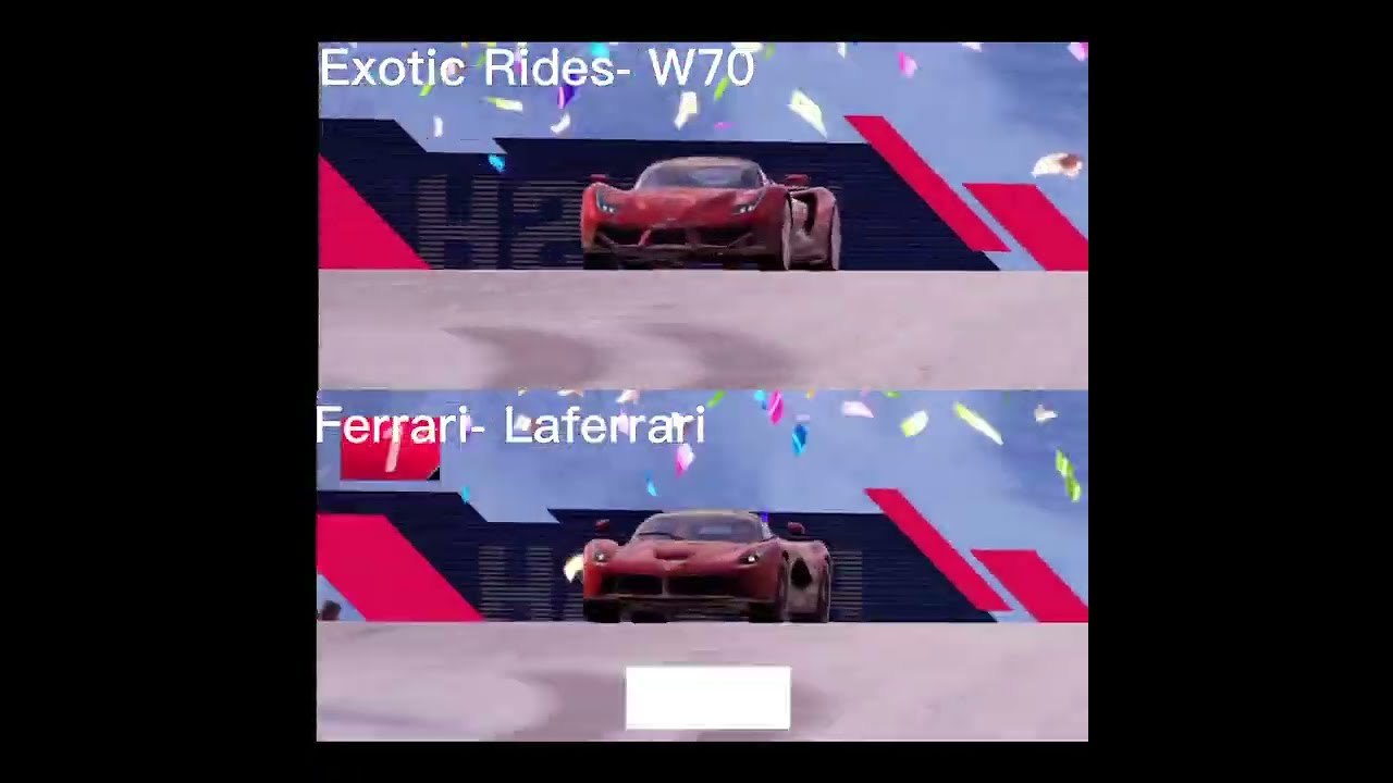 Ferrari Laferrari vs Exotic Rides W70- 1st star MAXED | Asphalt 9 GAMEPLAY