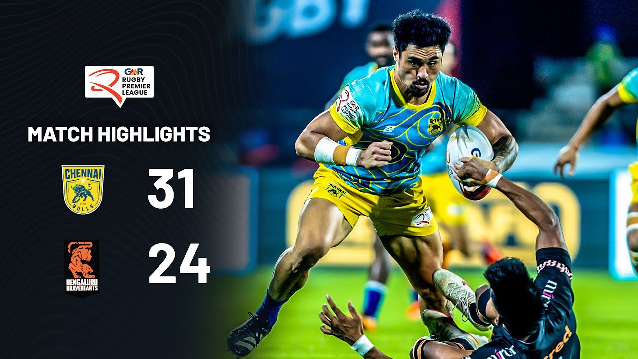 Match 15 Highlights | Chennai Bulls vs Bengaluru Bravehearts | GMR Rugby Premier League