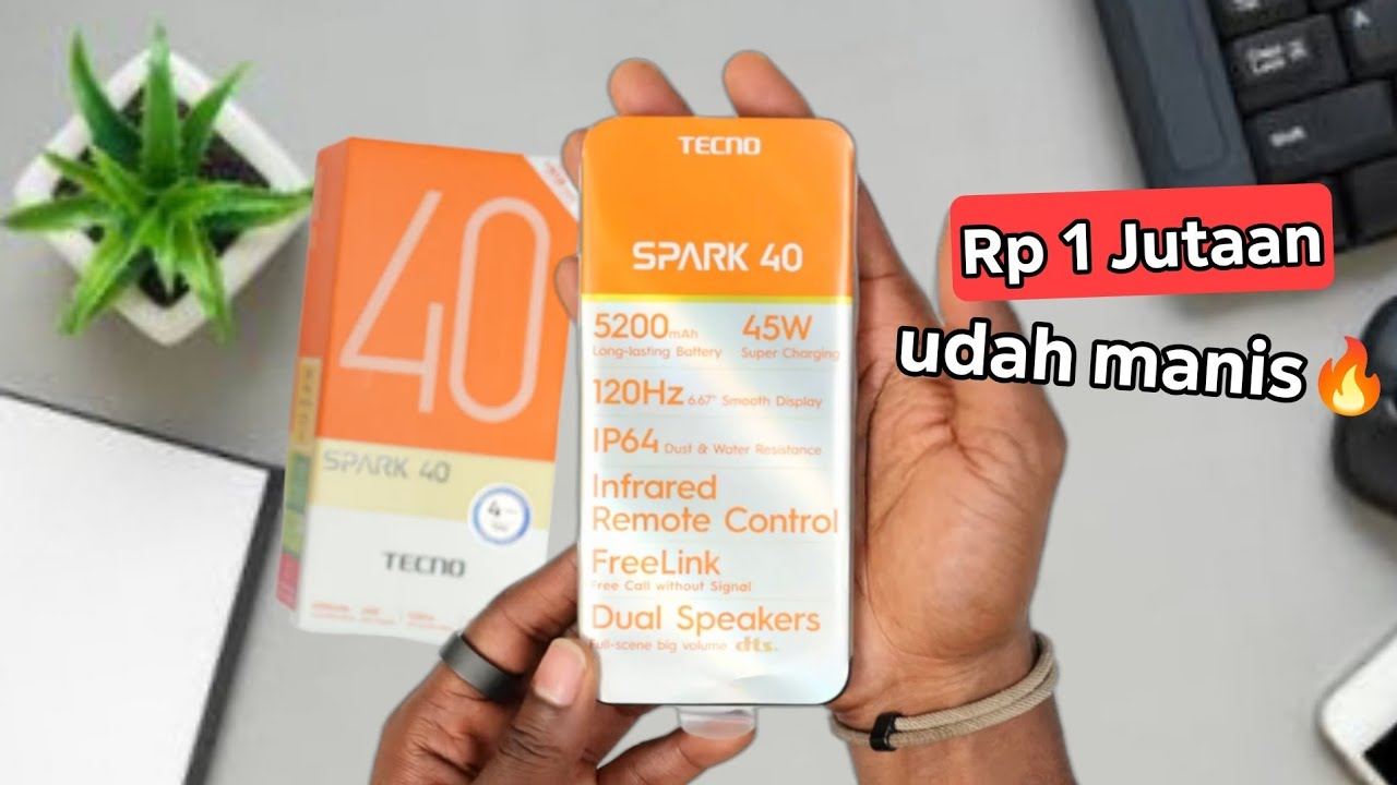 RP 1,5 JUTA!! SPEK UPGRADE DESAIN BERKELAS - TECNO SPARK 40
