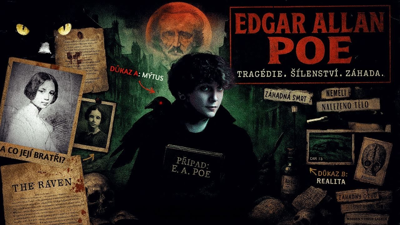 Edgar Allan Poe: Nezabil ho alkohol. Proč nám všichni lžou o smrti mistra hororu? | Krimi Příběh