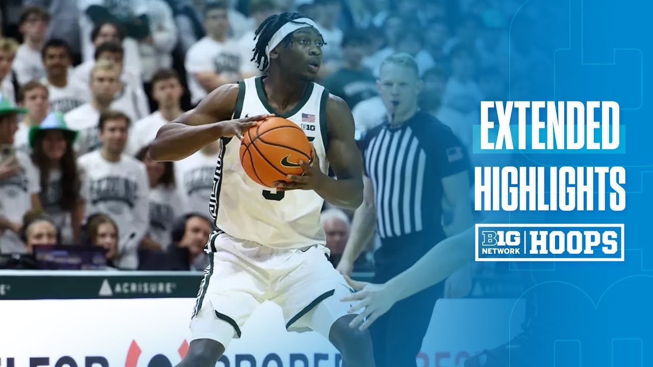 Iowa at Michigan State | EXTENDED HIGHLIGHTS | Big Ten Basketball | 12/02/2025