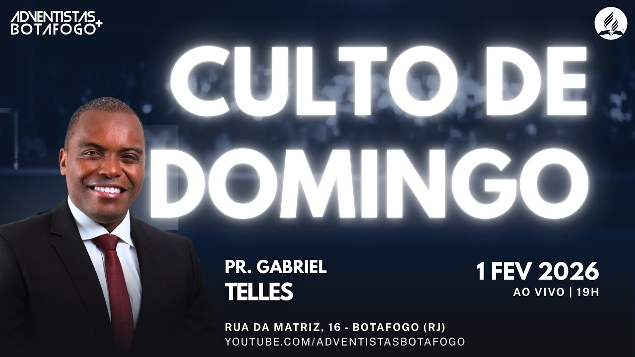 CULTO ADVENTISTA AO VIVO | Pr. Gabriel Telles | Domingo - 1/2/2026