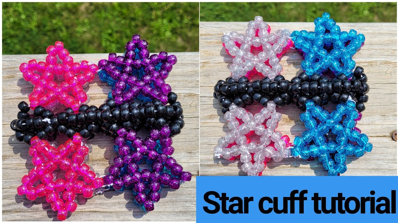 Star kandi cuff tutorial
