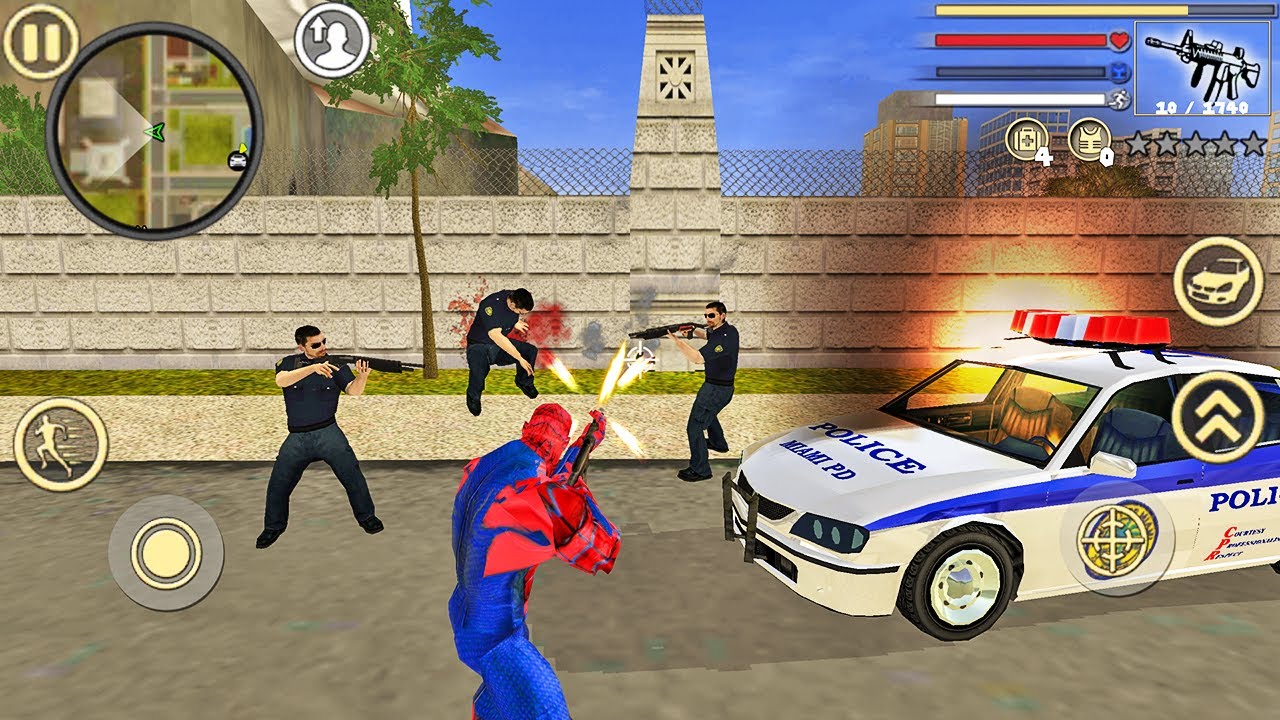 Spider Rope Hero Vice Town #2 Fun at NY City - Android Gameplay