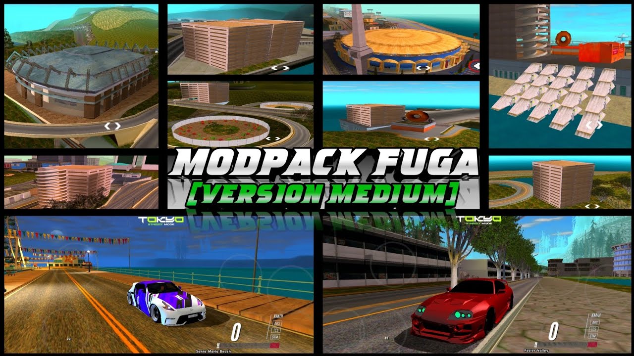 MODPACK FUGA V1 [VERSION MEDIUM] GTA SAN ANDREAS ANDROID RINGAN HANYA 300+MB AN