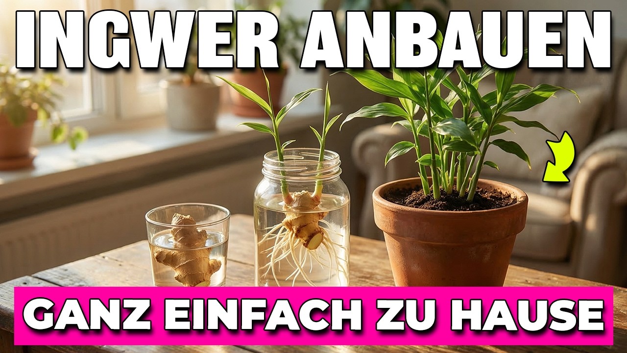 Der beste Weg Ingwer zu Hause anzubauen – Wachstum in nur 0–2 Monaten