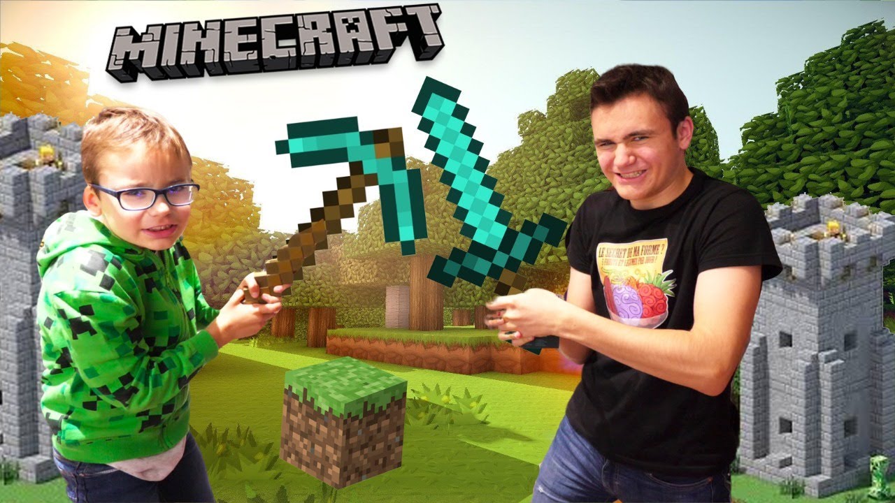 JE DÉCLARE LA GUERRE À SWAN THE VOICE SUR MINECRAFT !!! (Minecraft Castle Challenge)