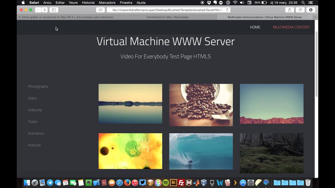 VideoStreaming - HTML5 web page Demo
