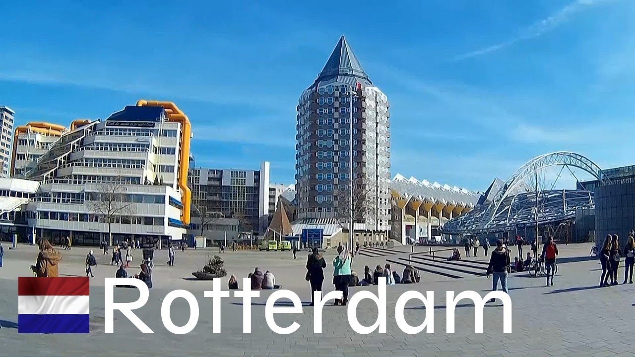HOLLAND: Rotterdam city (arrival by train at Blaak Station)