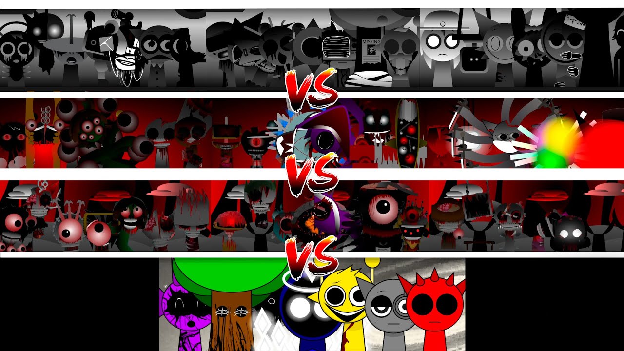 Sprunki Orin Ayo 2 vs  VS Phase 70 VS Phase 888 | Incredibox Sprunki - All character together