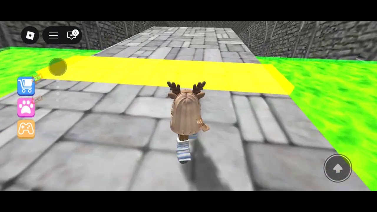 Jogando Fuja da masmorra Obby
