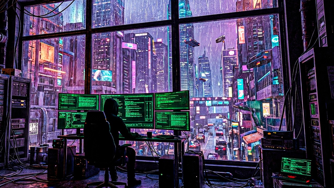 Neon Terminal Radio | Late Night Coding Radio (1 Hour)