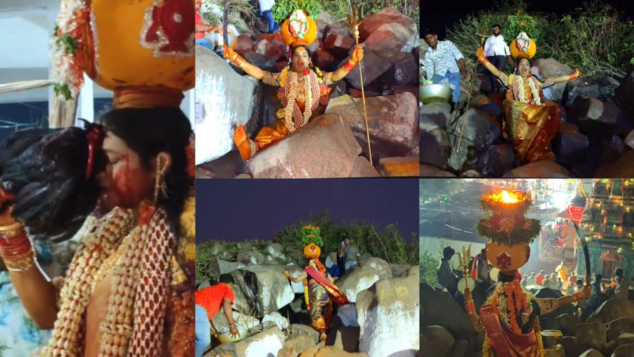 రాకేష్ బోనం అన్న కొండపోచమ్మ కొండమీద సత్యాన బోనం చూస్తే ఆశ్చర్యపోతారు 😱|🙏😱 Rakesh Bonam Anna