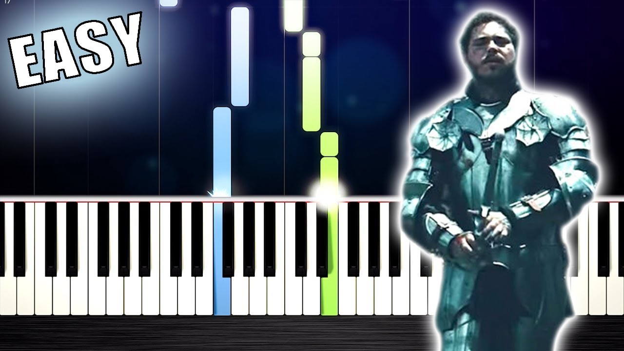 Post Malone - Circles - EASY Piano Tutorial by PlutaX