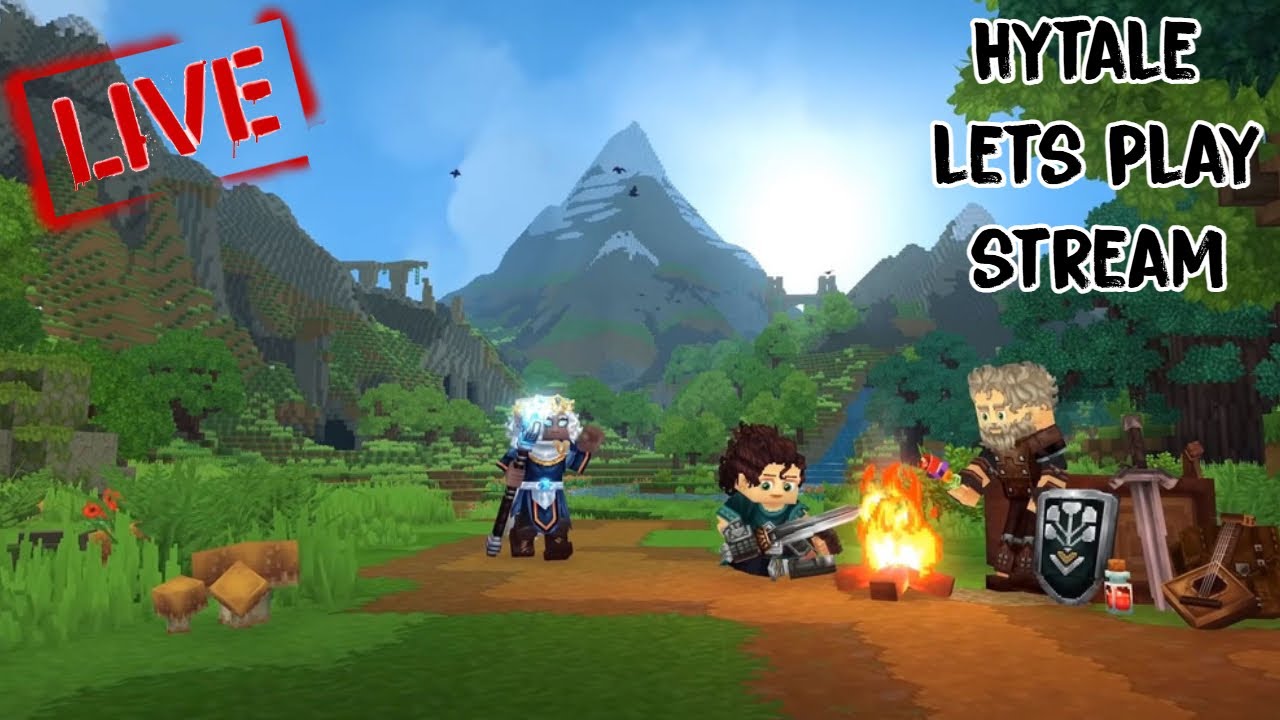 Moving camp and grinding for zone 2 in HYTALE *LIVE*