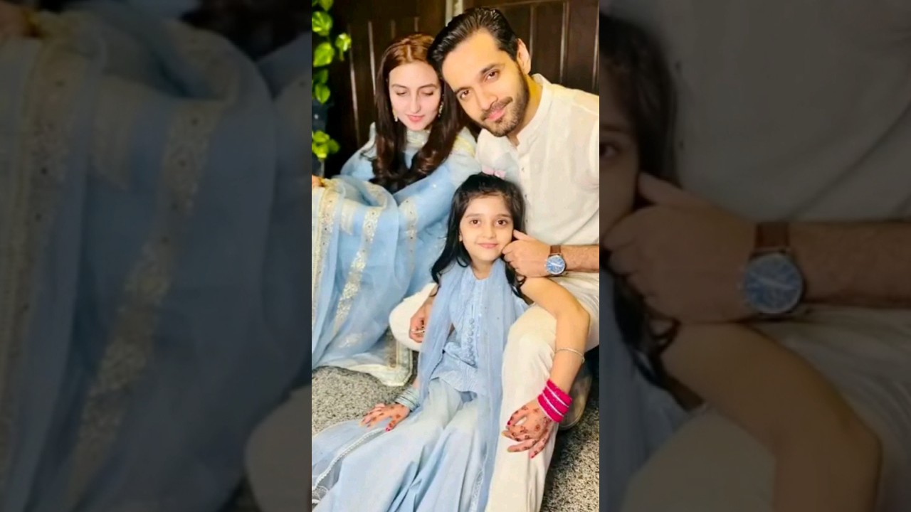 Wahaj Ali with wife and cute Daughter ❤️🔥👨&zwj;👨&zwj;👧#wahajali #family  #terebin #short