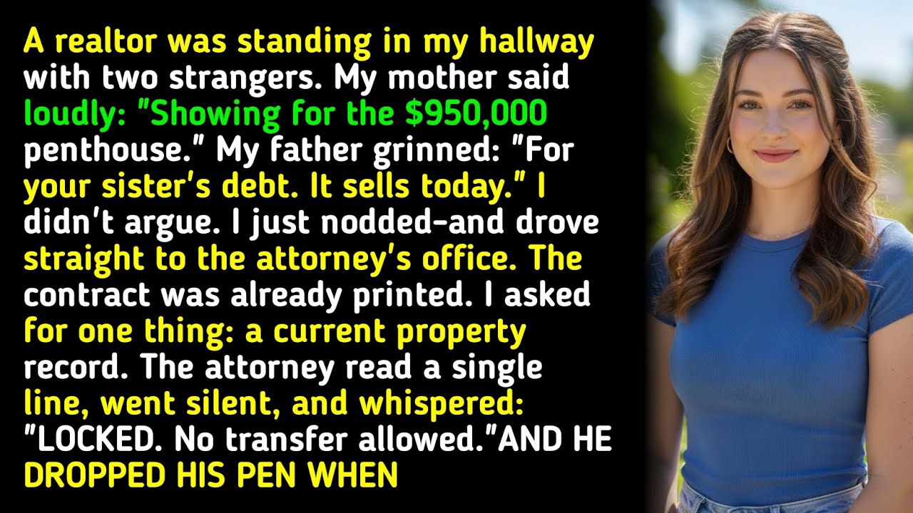 A realtor was standing in my hallway with two strangers. My mother said loudly: 