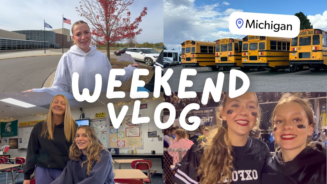 So sieht mein Wochenende in Michigan aus 🇺🇸 | Cheerleading, Freizeitpark & High School