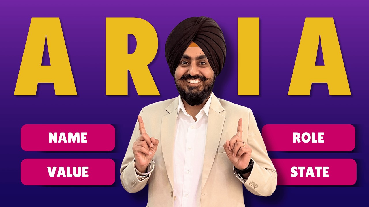ARIA Basics: Name, Role, Value &mdash; The Complete Guide for Every Developer and Tester (2026)