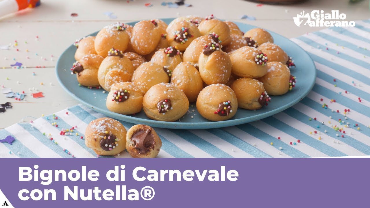 BIGNOLE DI CARNEVALE CON NUTELLA&reg;