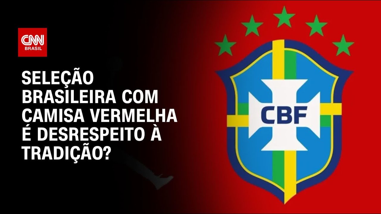 Debate: possível camisa vermelha da Seleção Brasileira de futebol quebra tradição? | CNN ARENA