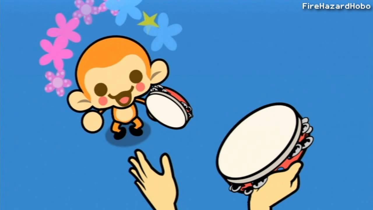 Minna no Rhythm Tengoku [Rhythm Heaven Wii] - Tambourine Monkey