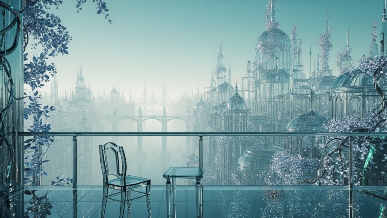 Glass-Core Utopia: Transparent Silence 💎 (Dreamcore / Liminal Space / Ambient) Glass-Core Utopia