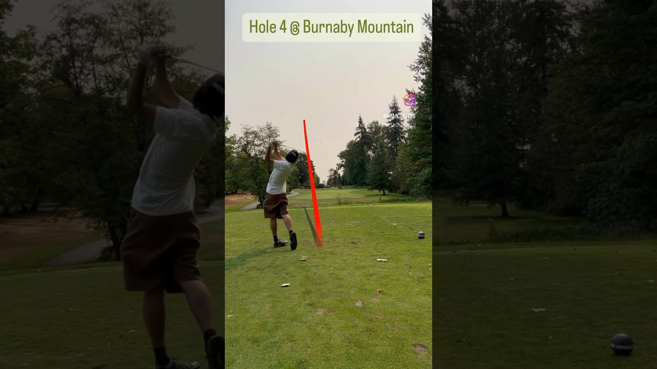 1V1 match at hole 4 @ Burnaby Mountain Golf Course #golf #golfswing #golfcourse #golfer #golfbc