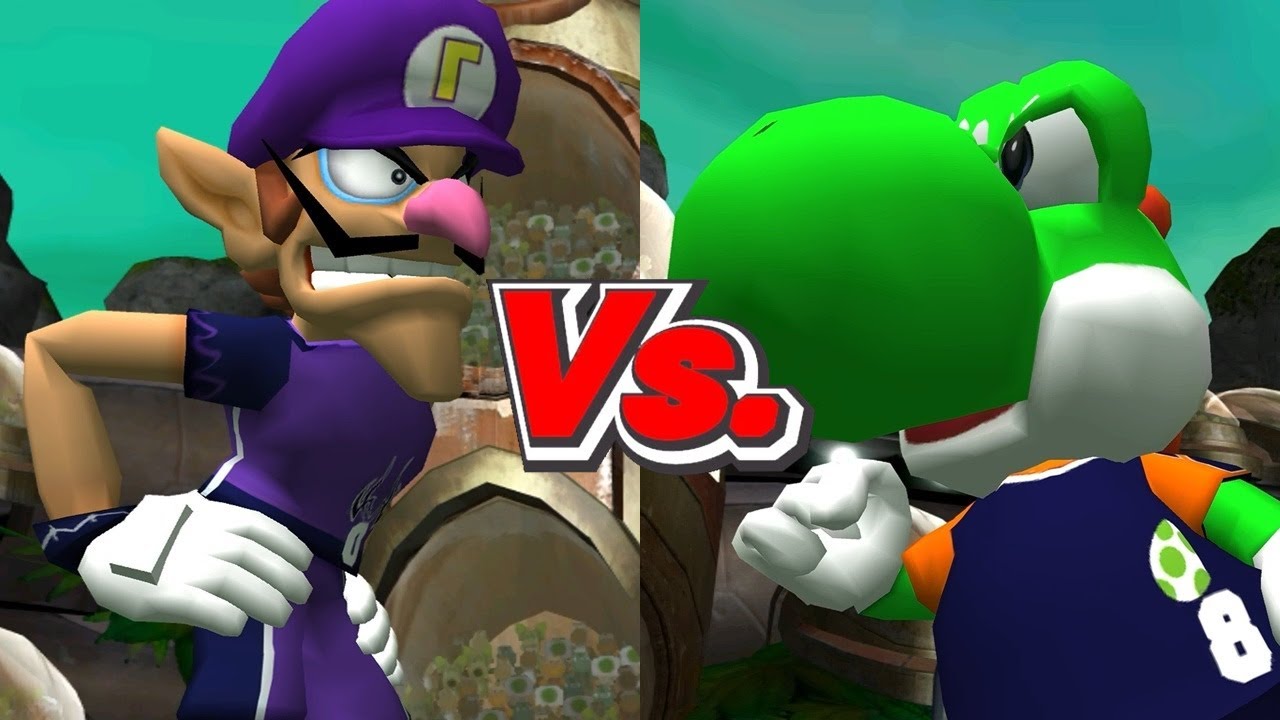 Super Mario Strikers - Waluigi/Birdo Vs. Yoshi/Hammer Bros
