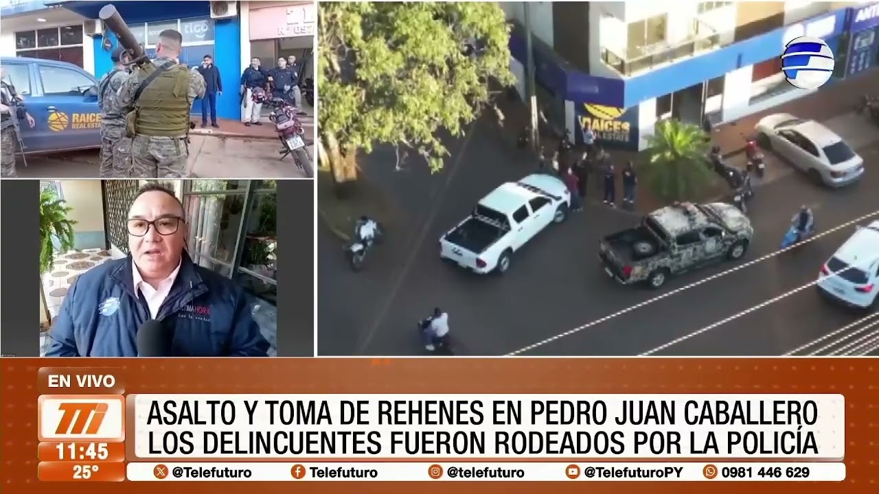 Asalto y toma de rehenes en Pedro Juan Caballero