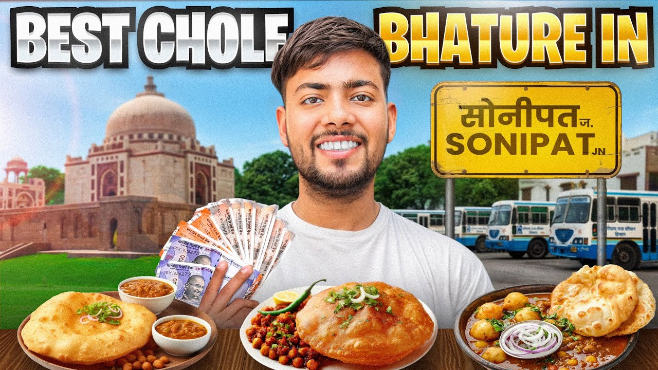 I Found the BEST Chole Bhature in Sonipat! 🤤 (Better than Delhi?)  | YumVibes India |