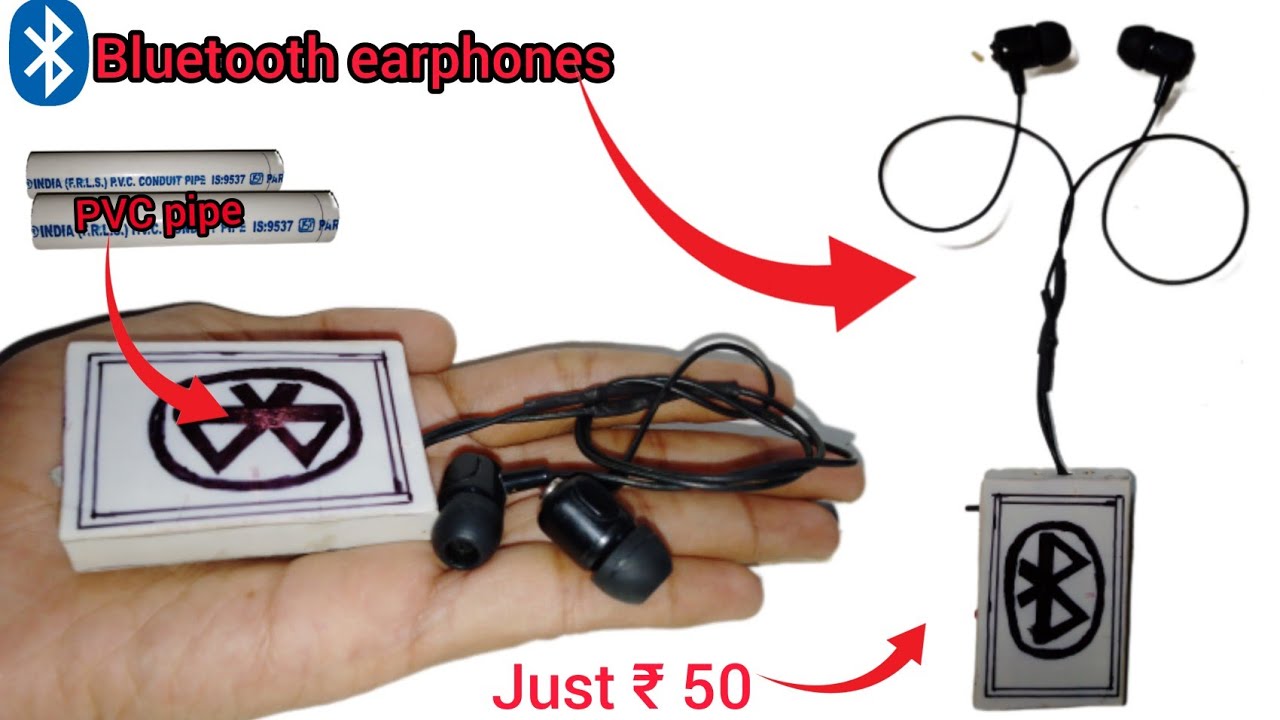 How To Make A Bluetooth Headphone|| Wireless Earphone With Pvc Pipe|Bluetooth Headphone kaise Banaye