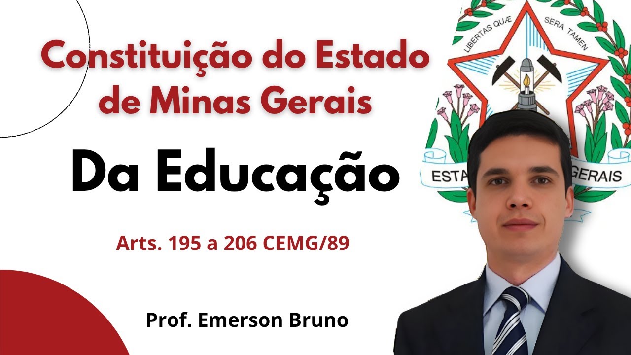 Constituição Minas Gerais - Art. 198 (Garantia de Educação pelo Poder Público)